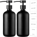 GMISUN Black Soap Dispenser, 2 Pack Matte Black Hand Soap Dispensers by GMISUN