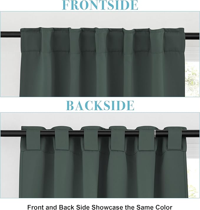 RYB HOME Green Blackout Curtains - Image 6