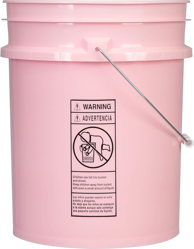 House Naturals 5 Gallon Pink Food Grade Bucket Pail - Image 3