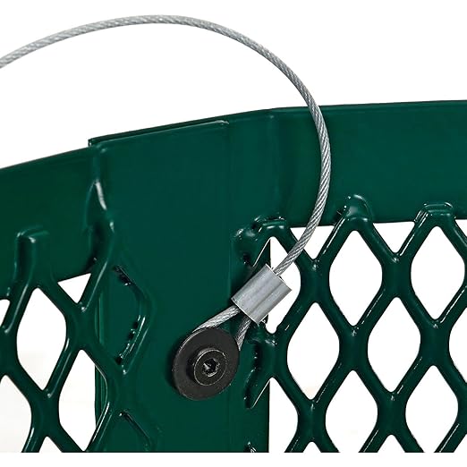Global Industrial Outdoor Diamond Steel Trash Can - Image 6