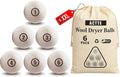 Sheep Wool Dryer Balls 6 Pack XXL Premium Natural Fabric Softener, Reusable by ACTTE