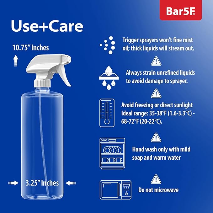 Bar5F Plastic Spray Bottles - Image 6