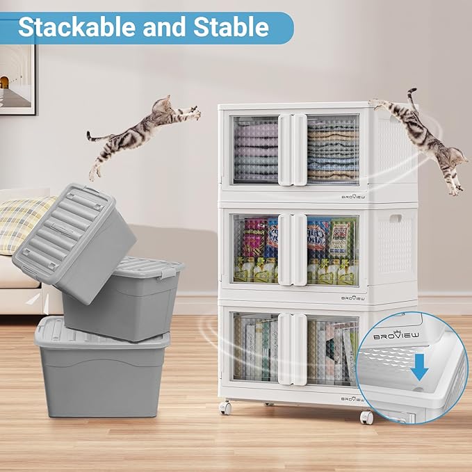BROVIEW 300 Qt Stackable Storage Bins - Image 7