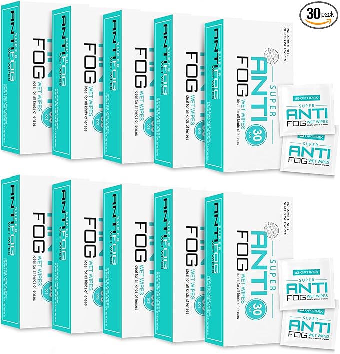 Opti-Pak Anti-Fog Pre-moistened Wipes by OPTIPAK
