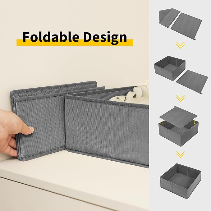 Cupic Cupid Drawer Organizer, Dresser Organizers, Foldabe Drawer Organizer - Image 5