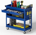 3 Tier Rolling Tool Cart with Drawers, 450 LBS Capacity Tool Cart on Wheels by Unknown