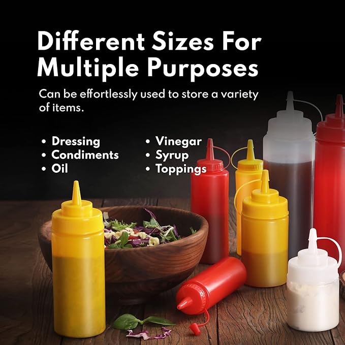 New Star Foodservice 26313 Squeeze Bottles, 12 oz - Image 8