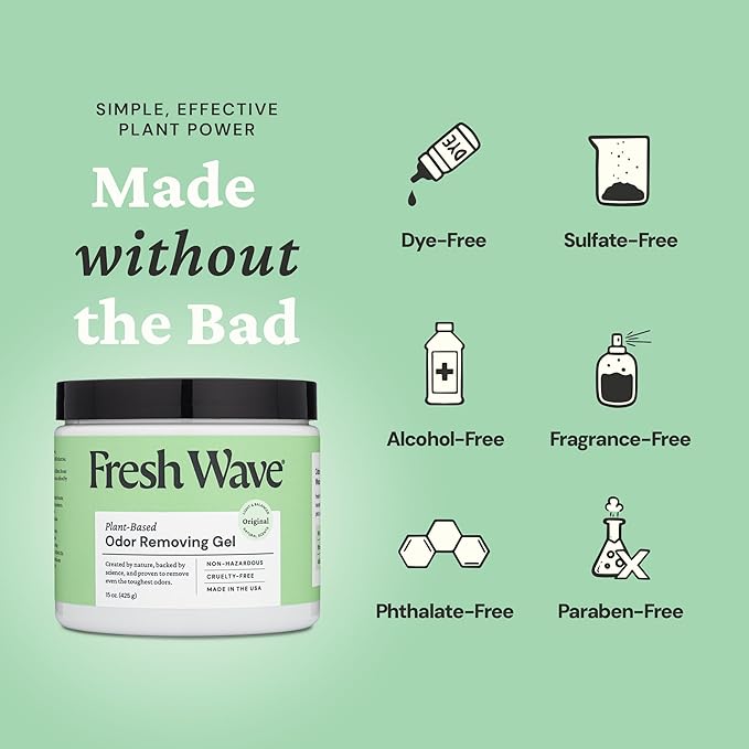 Fresh Wave Odor Removing Gel, 15 oz., Safer Odor Relief, Natural Plant-Based - Image 5
