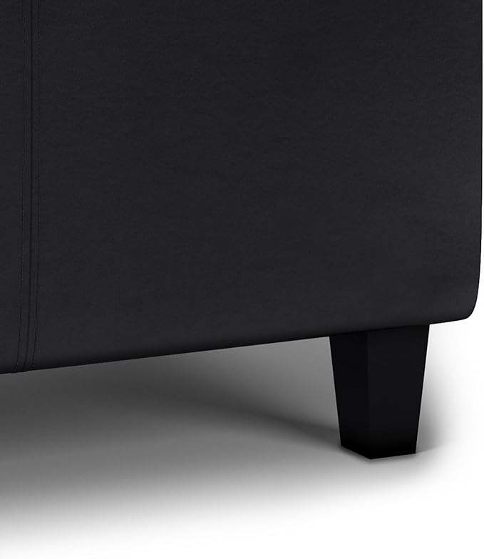 SIMPLIHOME Avalon 42 inch Wide Contemporary Rectangle Tray Storage Ottoman - Image 9