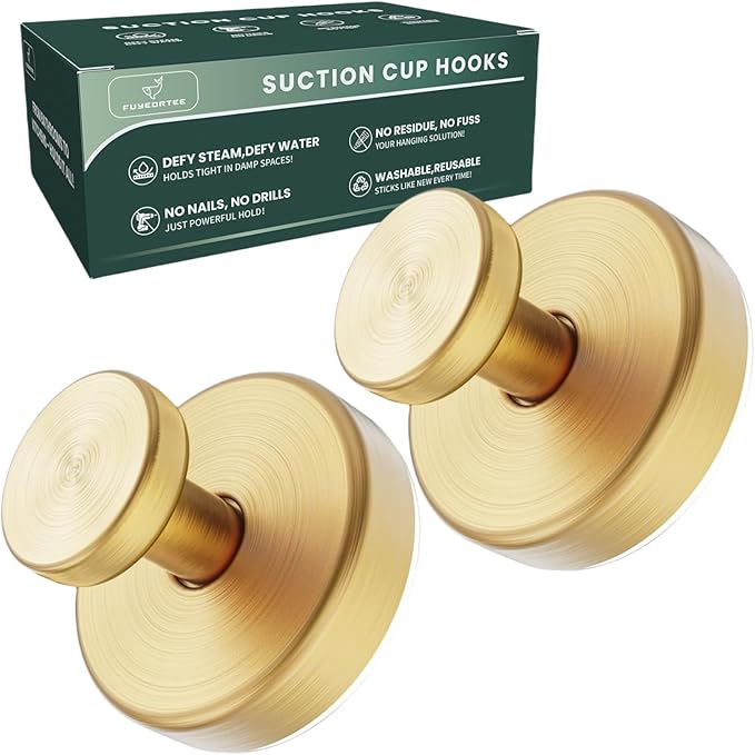 2025 Upgraded Stainless Steel Heavy Duty Suction Cup Hooks by FuyeorTee