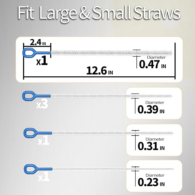6 Pack Straw Cleaner Brush - Image 6