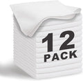 White Microfiber Cleaning Cloth 13"x13", Ultra Soft Absorbent Microfiber by WEAWE