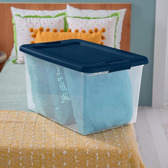 Sterilite 18-Pack Color Program, Large Clear Plastic Storage Bins - Image 8