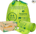 Compostable Trash Bags 6-8 Gallon – Heavy Duty, 1.1 Mil Thick, 100% by Sypyng
