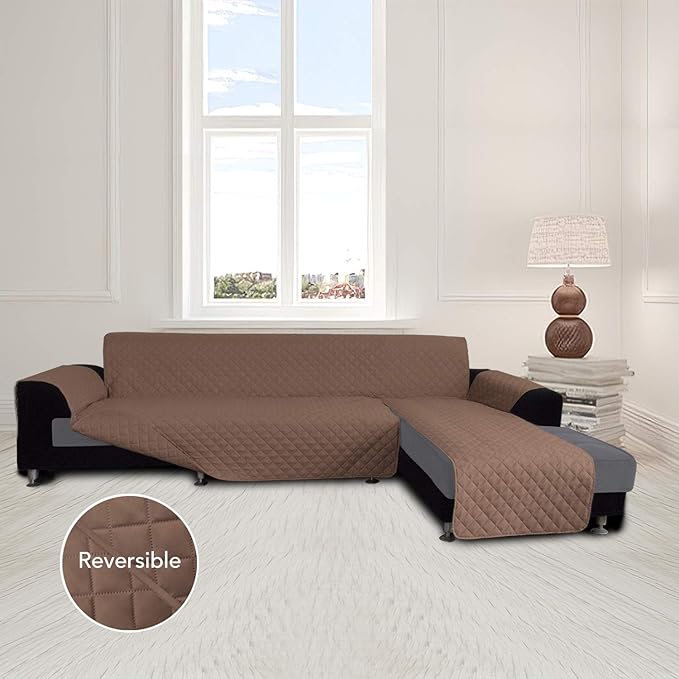 Easy-Going Sofa Slipcover L Shape Sofa Cover Sectional Couch Cover Chaise Slip - Image 2
