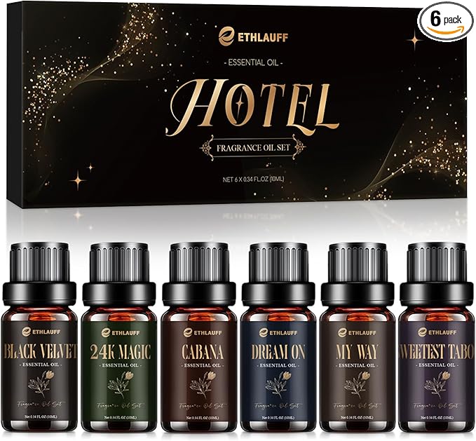 Hotel Diffuser Oils, Hotel Collection Diffuser Oil, Luxury Essential Oil Set by Ethlauff