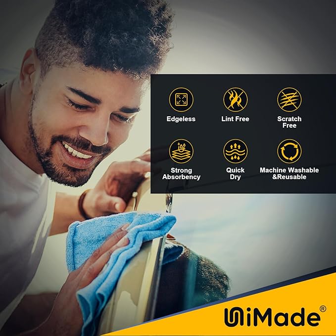 Shop Towels Rags, 150 Pack Reusable Shop Rags Bulk Microfiber Cleaning Cloth - Image 2