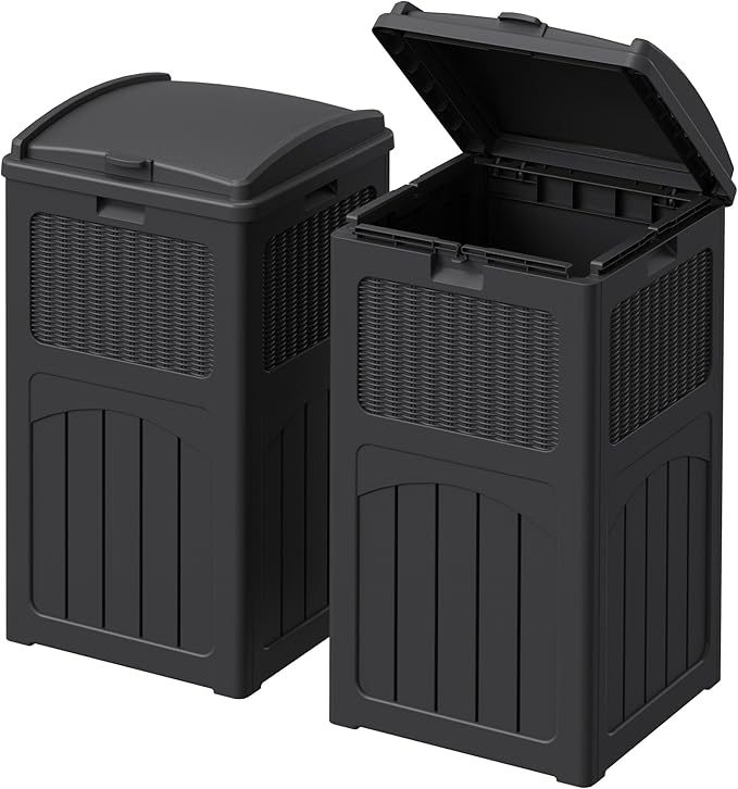 Devoko 33 Gallon Outdoor Trash Can by DEVOKO