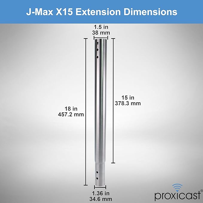 15 inch Stainless Steel Extension Pole - Image 6