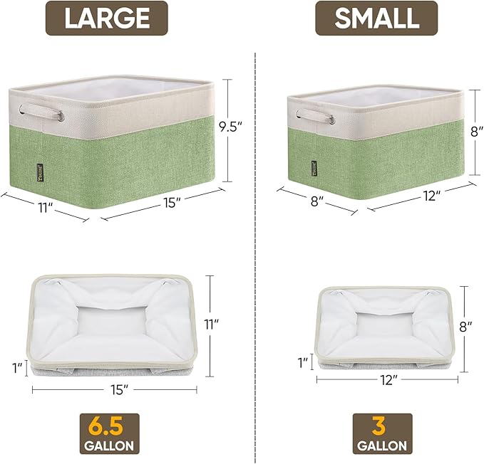 BALEINE 3 Pack Fabric Storage Bins - Image 2
