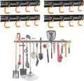 3-H 4×16" All Metal Garden Tool Organizer, Garage Tool Organizer, Broom Holder by 3-H