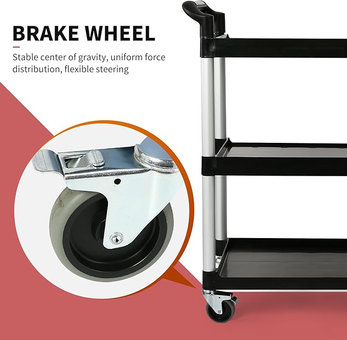 3-Tier Utility Rolling Cart - Image 5