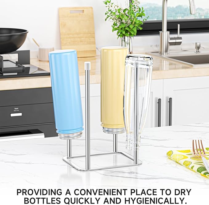 Water Bottle Drying Rack, Stainless Steel Bottle Dryer Rack, Baby Bottles Rack - Image 7