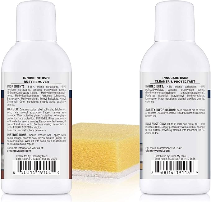 CLEAN MY STEEL – Stainless Steel Rust Stain Remover Kit - Image 3