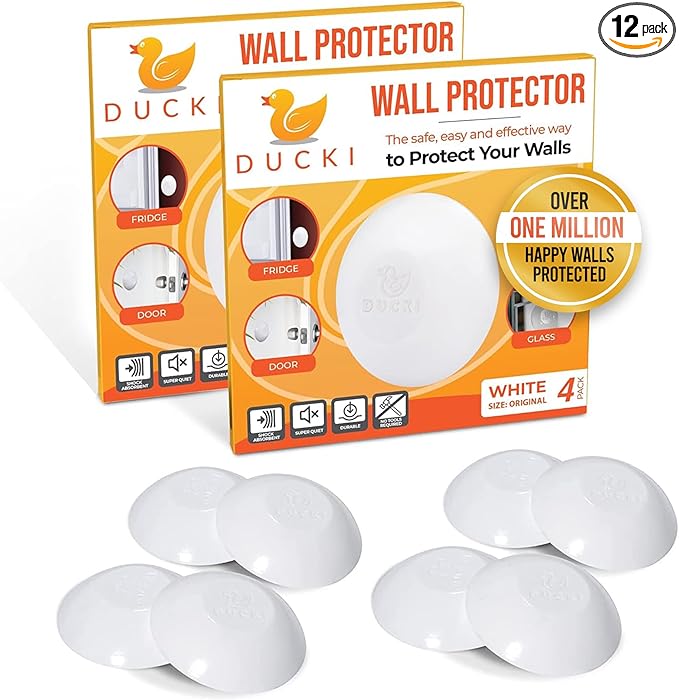 Ducki Door Stop Wall Protector | Self Adhesive Door Knob Wall Protectors from by Ducki