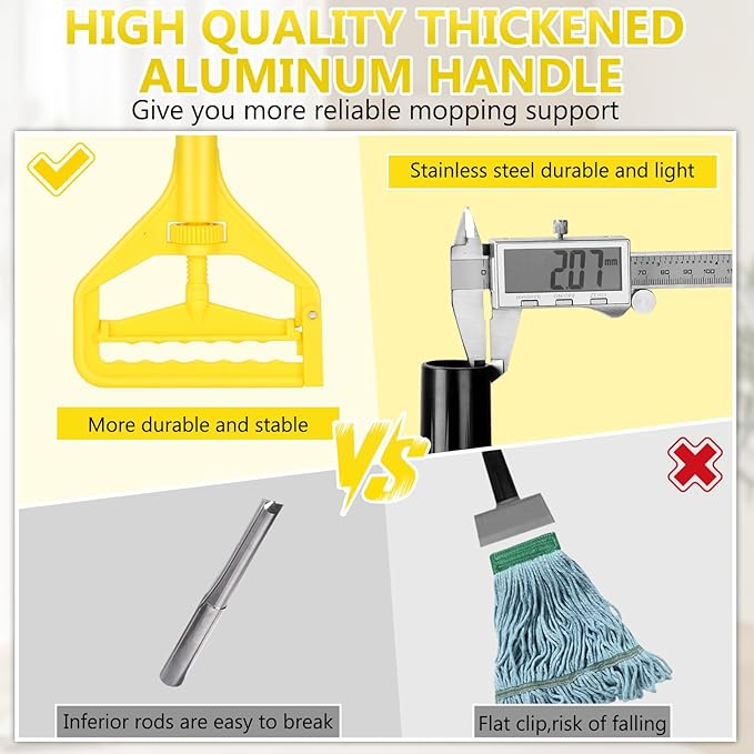 Beyoco Heavy Duty Commercial Mop Industrial Cotton Mop - Image 5