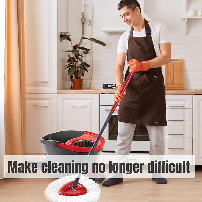 9Pcs Spin Mop Replacement Heads, Easy Cleaning Spin Mop Head, Deep Clean - Image 6