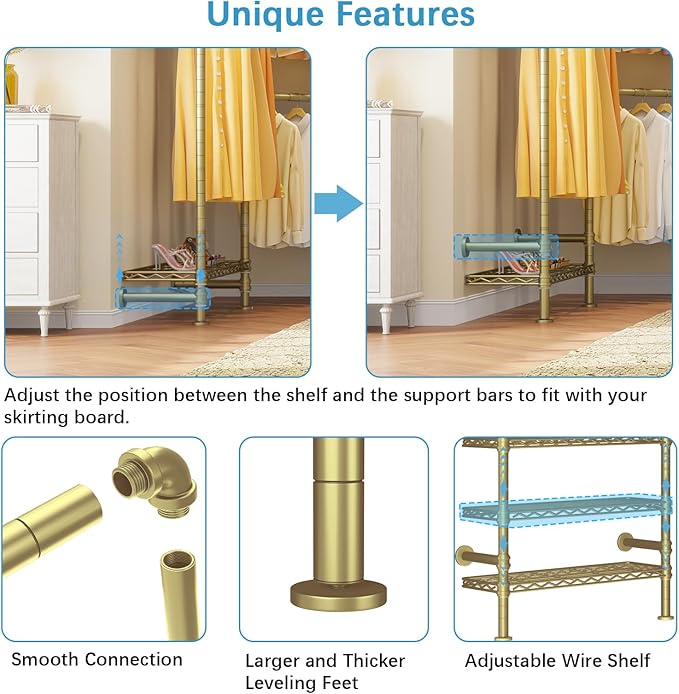 Timate F3 Garment Rack Heavy Duty Clothes Rack - Image 6