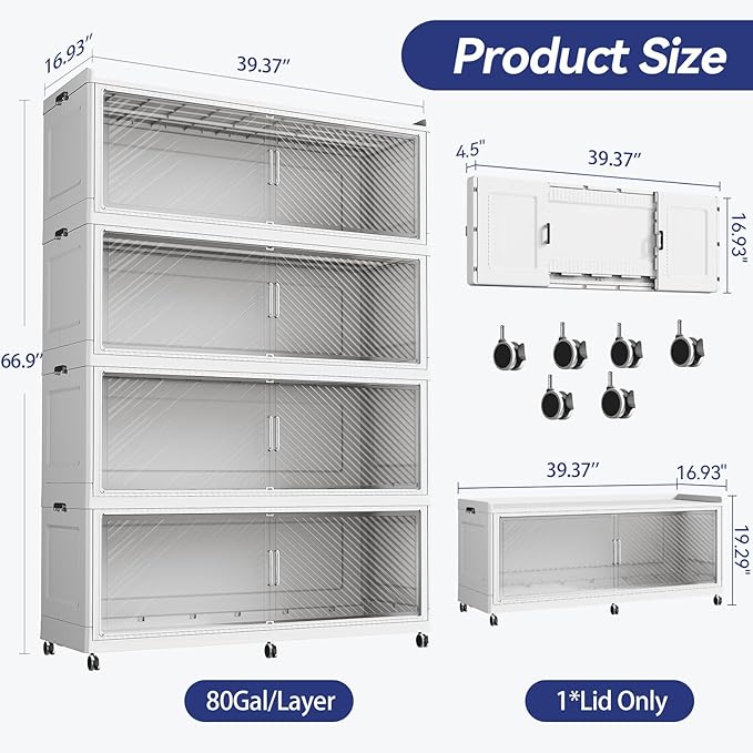 320 Gallon Extra Large Collapsible Storage Bin - Image 2
