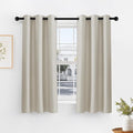 PONY DANCE Cream Window Curtain Panels 40 inch Length by PONYDANCE