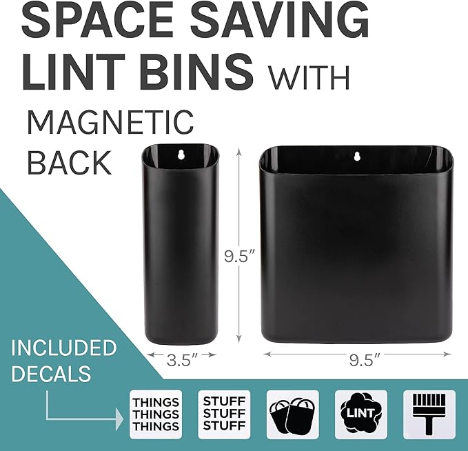 JS Jackson Supplies Black Lint Bin - Image 2