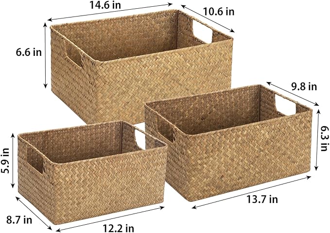 YANGQIHOME Wicker Baskets, Woven Baskets - Image 2