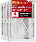 Filtrete 20x24x1 AC Furnace Air Filter, MERV 11, MPR 1000, Micro Allergen by Filtrete