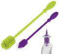 A-Brush Silicone Bottle Cleaner Brush, 2 Piece Set, Long Handle by A2SProtection
