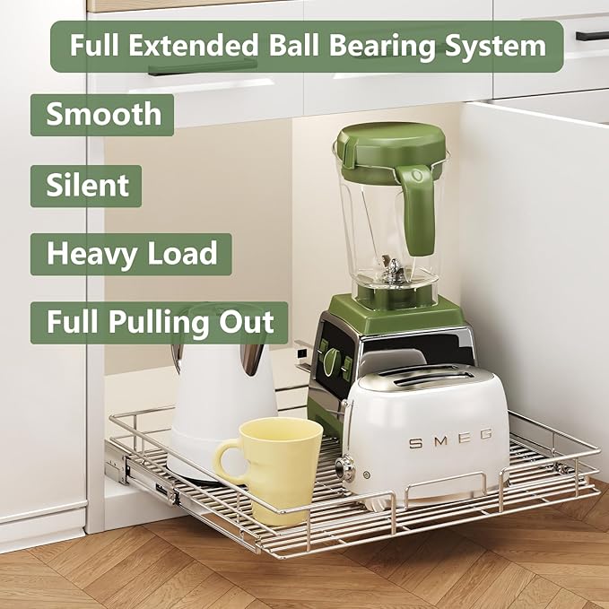 LOVMOR Pull Out Cabinet Organizer 27" W x 21½" D, Kitchen Cabinet Pull Out - Image 2