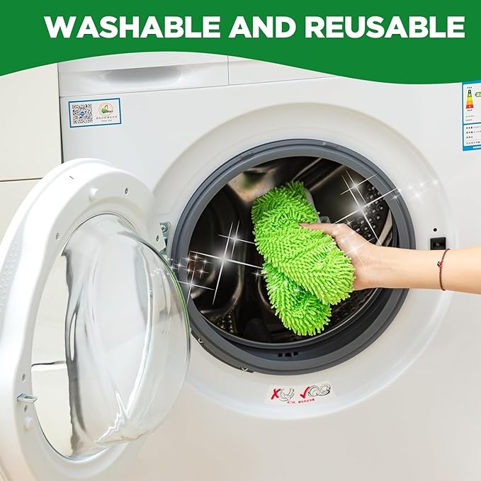 6Pack Reusable Microfiber Mop Pads - Image 5