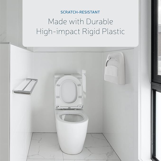 EZbrnd Wall Mount Half-Fold Toilet Seat Cover Dispenser - Image 4