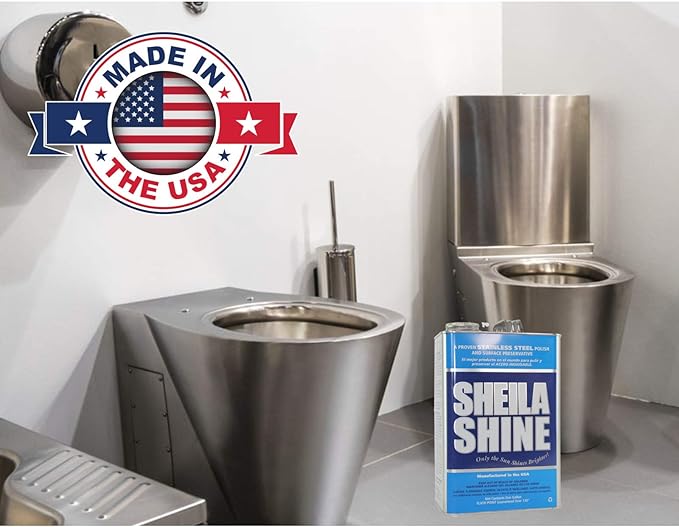Sheila Shine 1 Gal. Can Stainless Steel Cleaner and Polish, Protects Household - Image 4