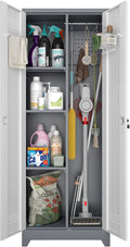 Broom Closet, Metal Storage Cabinet by STEELIST