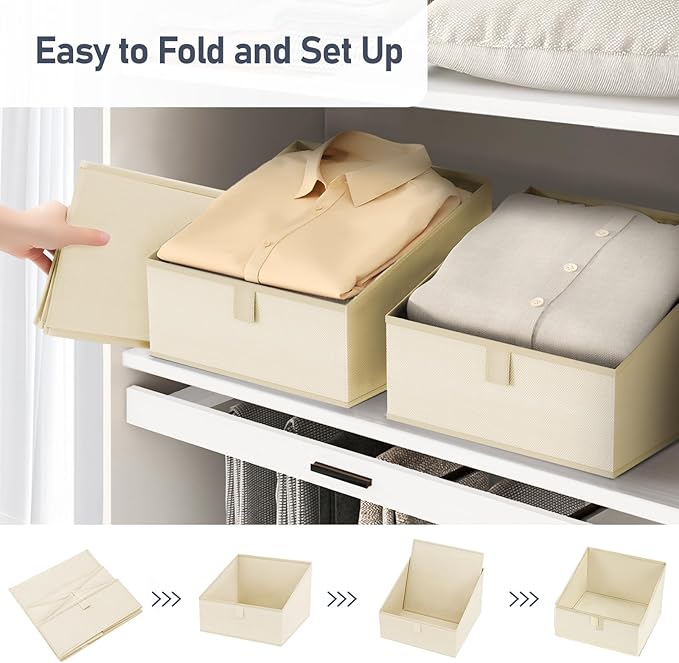 DIMJ Closet Storage Bins 8 Pack - Image 5
