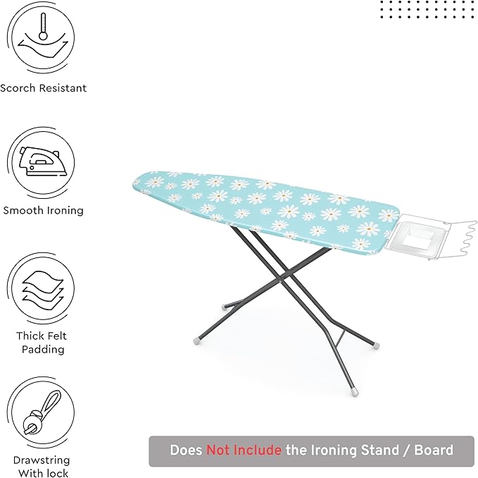 Encasa XO Ironing Board Cover and Pad 57"x22" - Image 3