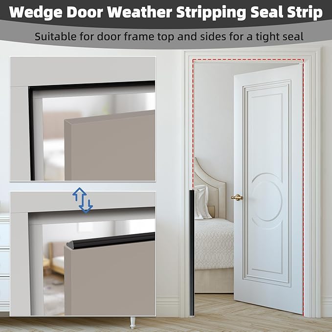 118" Wedge Weather Stripping Door Seal Strip - Image 6