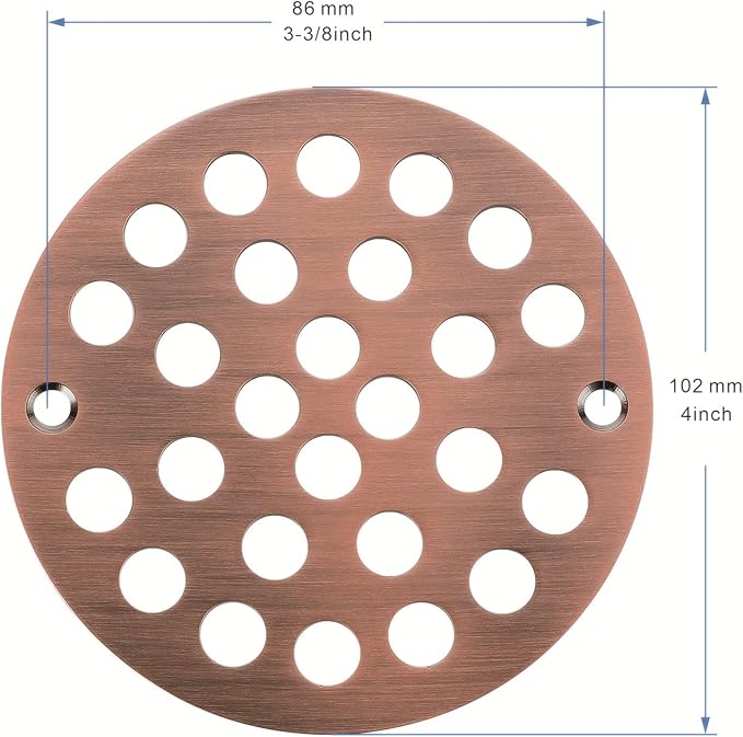 4-Inch Screw-in Shower Strainer Drain Cover Replacement Floor Strainer - Image 2