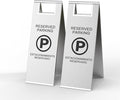 Reserved Parking Sign – Foldable Heavy Duty Plastic A-Frame by CrazyAnt