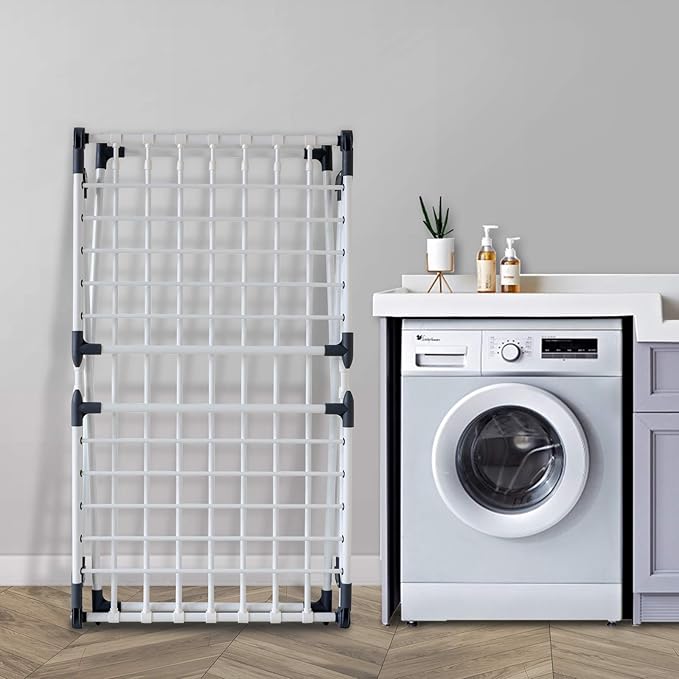 Clothes Drying Rack, Gullwing Laundry Rack Adjustable and Foldable - Image 3