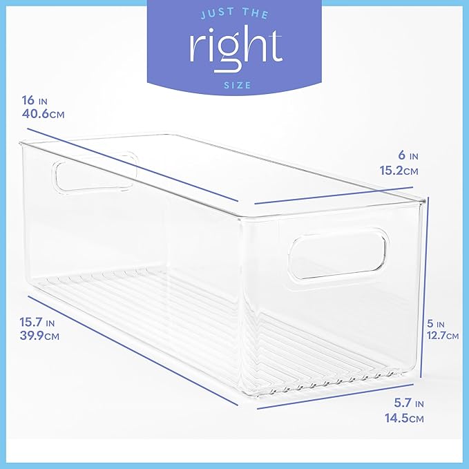 Plastic Food Storage Clear Container Bin - Image 3